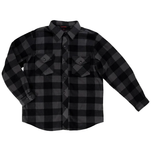 Tough Duck Buffalo Check Fleece Shirt (Color: Red Buffalo Check, Size: XL)
