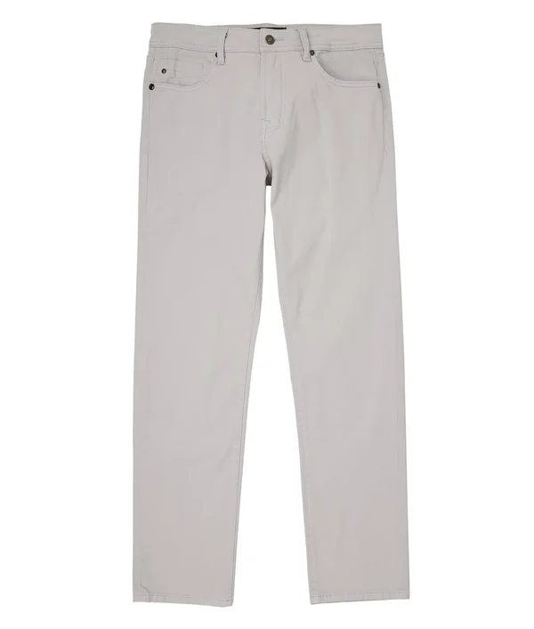 Liverpool Men's Regent Relaxed Straight Peached Colored Twill Jeans in White - Cotton, Size 33/32
