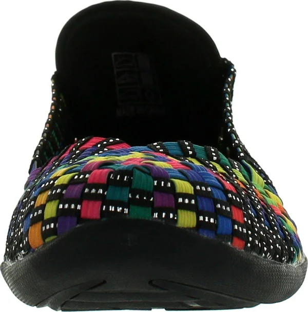 Bernie Mev Women's Catwalk Slip-On Flats Shoes, Black Multi