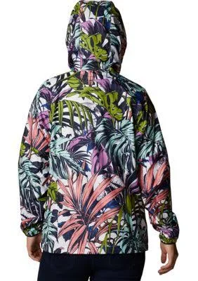 Columbia Women's Side Hill Printed Windbreaker, XL, Multi