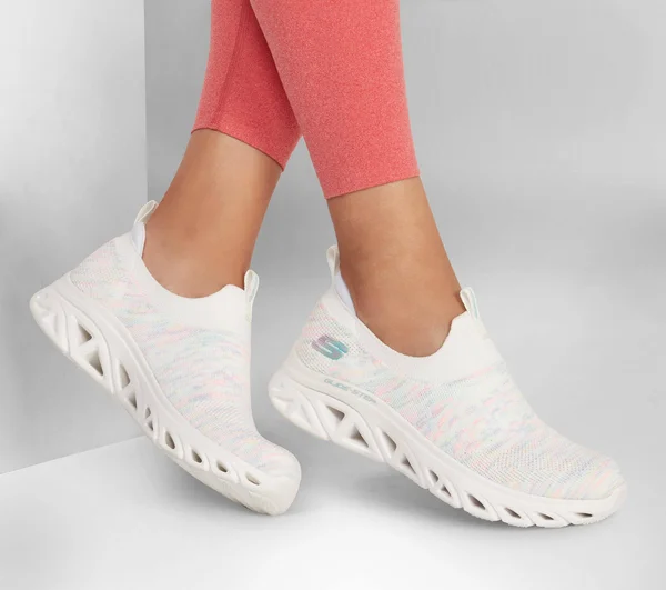 Skechers Sport Glide-Step Sport-Lively Glow Women's Slip on - White Size 7