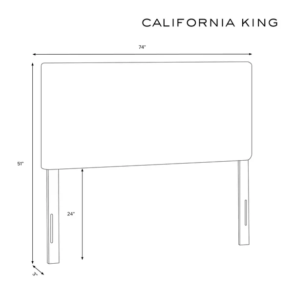 California King French Seam Slipcover Headboard Shepton Indigo - Simply Shabby Chic