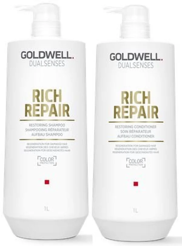 Goldwell Dual Senses Rich Repair Shampoo & Conditioner Hair 25.4 oz ea