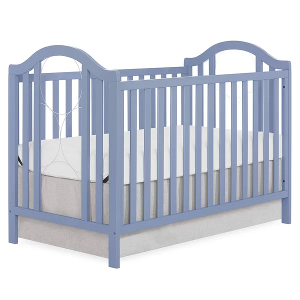 Slumber Baby Ariel Convertible Crib - Dusty Blue