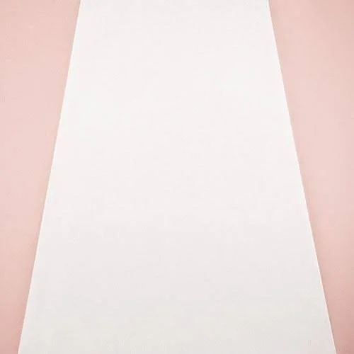 Weddingstar 9299 Wedding Aisle Runner - Plain White 33g Non-woven Fabric