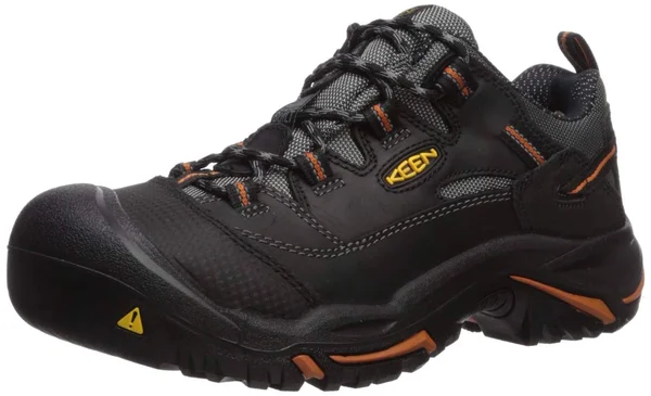 Keen Utility Braddock Low Steel Toe - Men's Black/Bossa Nova