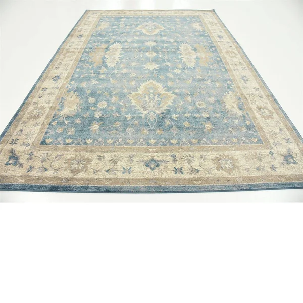 Unique Loom Itzling Salzburg Area Rug - 7& x 10& Light Blue