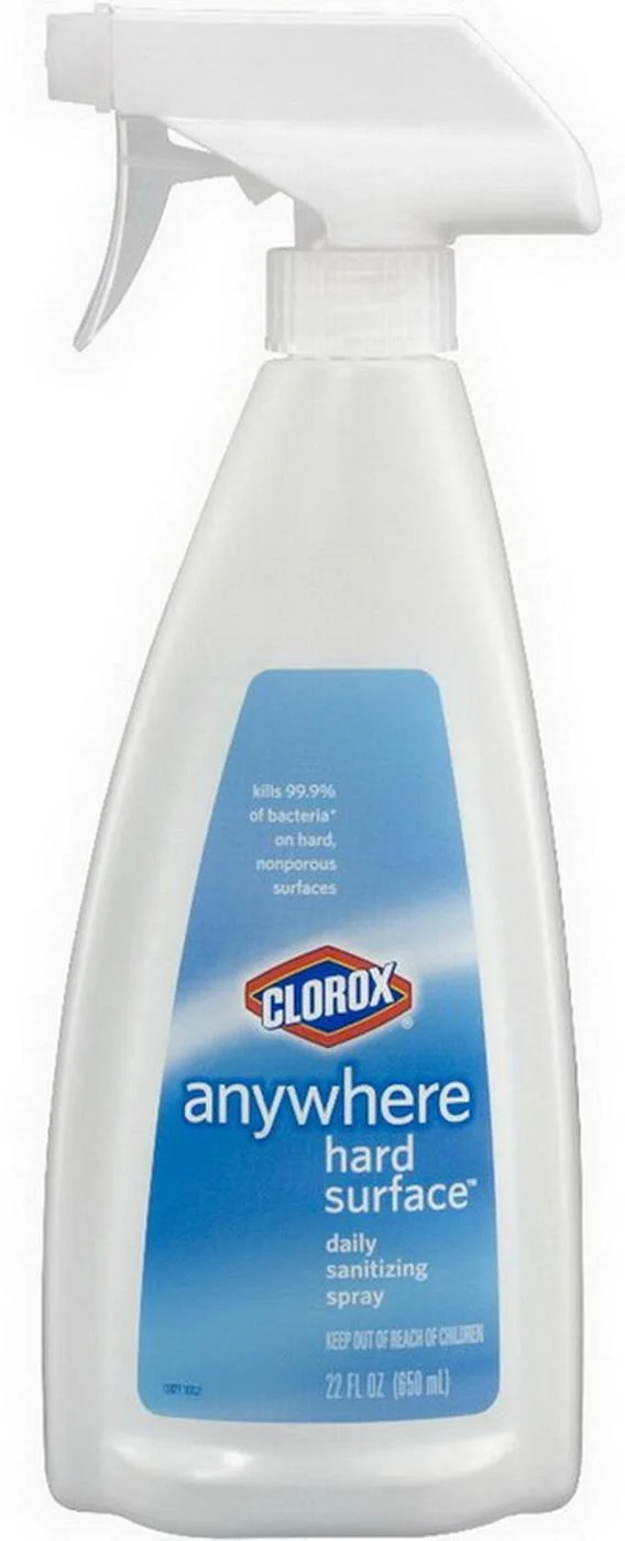 Clorox Anywhere Hard Surface Sanitizing Spray - 22oz Spray Bottle, 9/Carton (01683)
