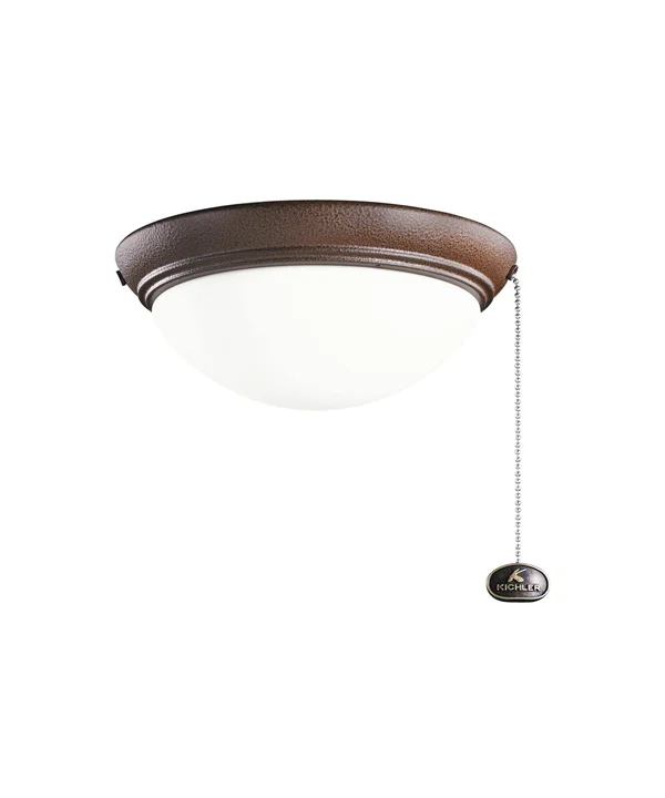 Kichler 380120TZP Small Low Profile Fixture, Tannery Bronze Powder Coat