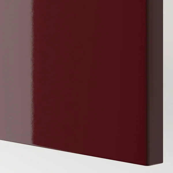 IKEA - BESTÅ Storage Combination with Doors, White selsviken/high Gloss Dark Red-brown, 47 1/4x16 1/2x25 5/8 29324594