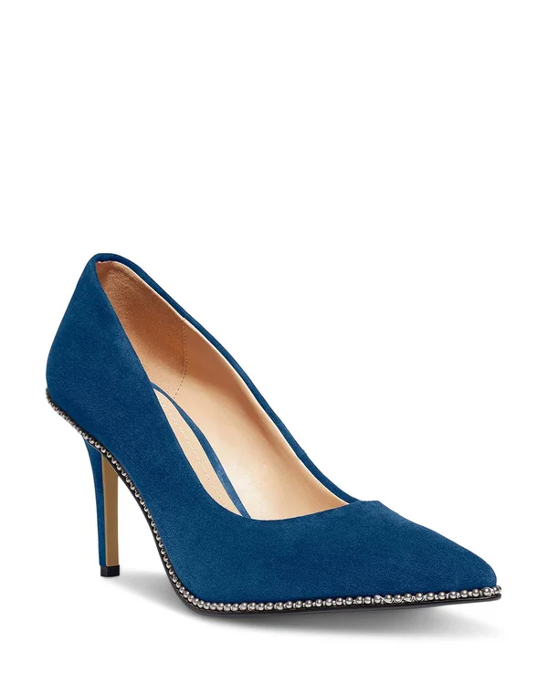 Coach Shoes - Waverly Suede Pumps, Ocean, (Size 7.5), New, Tradesy