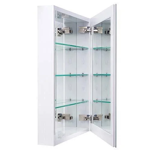Miseno MBC3023 Carlentini 30x22H x 23x22W Recessed or Surface Mount Medicine Cabinet Black