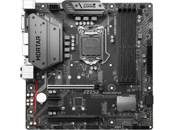 MSI B360M MORTAR with Intel B360 Express microATX Motherboard - LGA1151 Socket