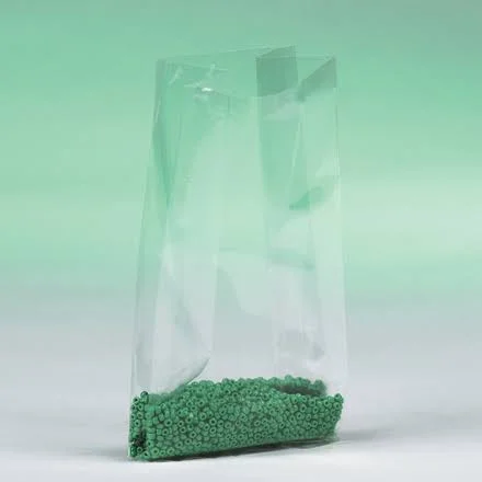 Gusseted 1 Mil Poly Bags, 9x22x6x22x18