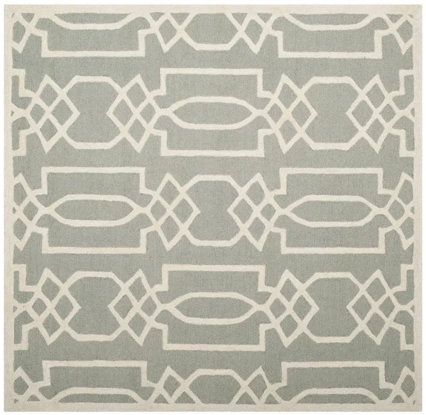 Safavieh Bella BEL138B Grey - Ivory Rug 5& x 5& Square