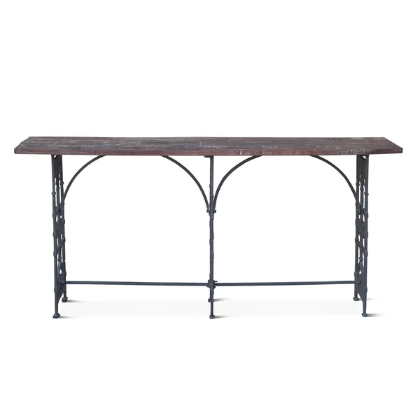 World Interiors ZWFMCN62F Clementine Old World Trestle Console Table Brown