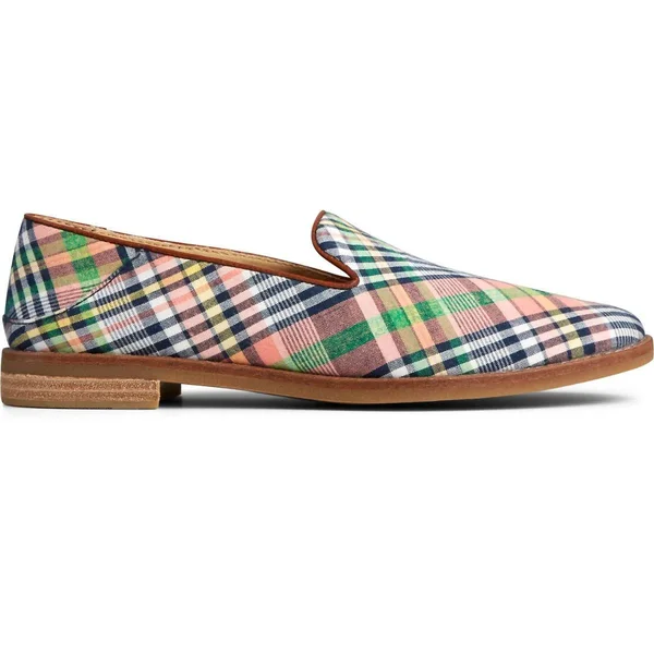 Sperry Women's Seaport Levy Kick Back Plaid Loafers - 5.5M