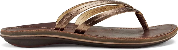 Olukai U&I Sandals - Women's Bronze/Dark Java - 8
