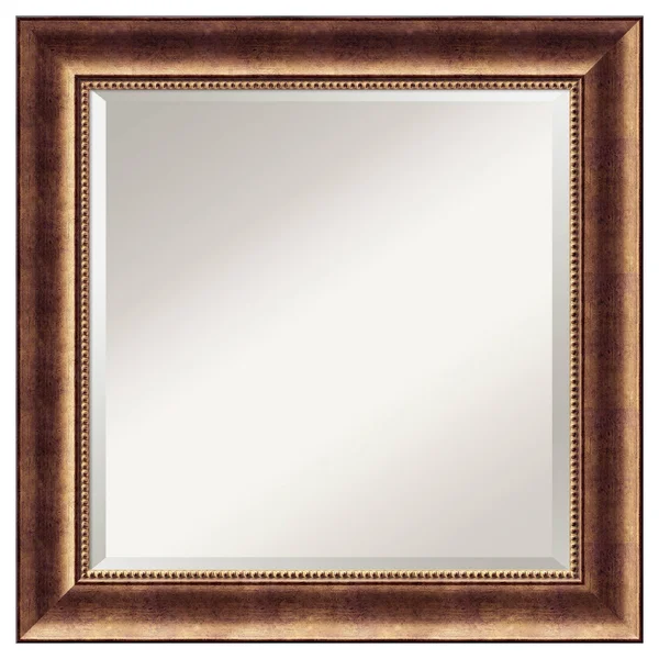 Amanti Art Manhattan Bronze Square Wall Mirror
