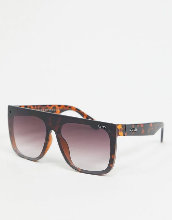 Quay Australia x Lizzo Jaded Sunglasses in Tortoise Purple Fade