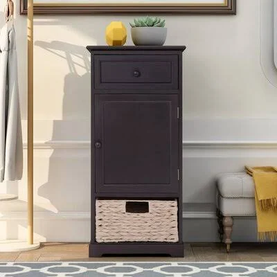 Rodolfo 1 - Door Accent Cabinet Dovecove Color: Espresso