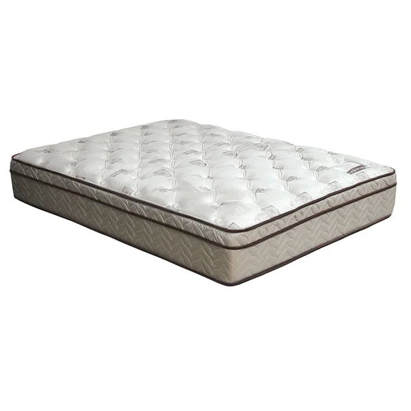 Lilium Brown Full Euro Pillow Top Mattress by Furniture of America