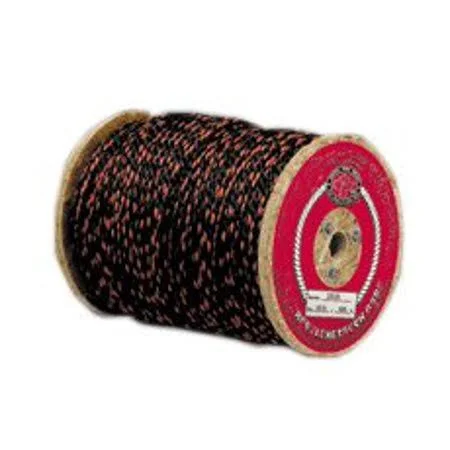 Twisted Polypro Truck Rope, Black/Orange, 7/16 inch x 600', Size: One Size