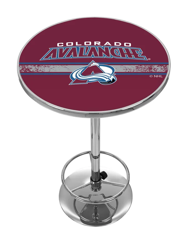 NHL Chrome Pub Table - Colorado Avalanche