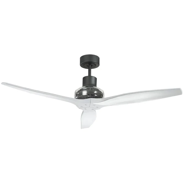 Black Star PROPELLER Indoor Outdoor Ceiling Fan by Star Fans White Blade 7145