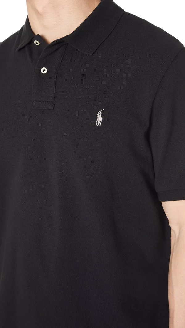 Polo Ralph Lauren Men's Classic Fit Mesh Polo - Black L