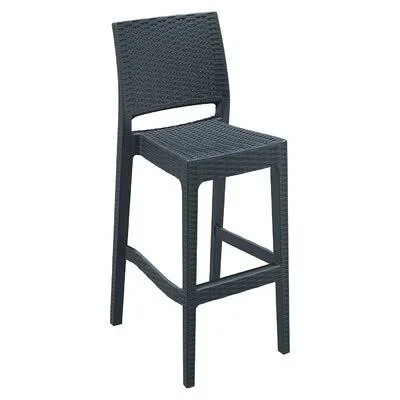 Mcgruder 29.5x22 Patio Bar Stool (Set of 2) Frame Color: Brown