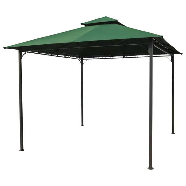 International Caravan Square Vented Canopy Gazebo - Cranberry