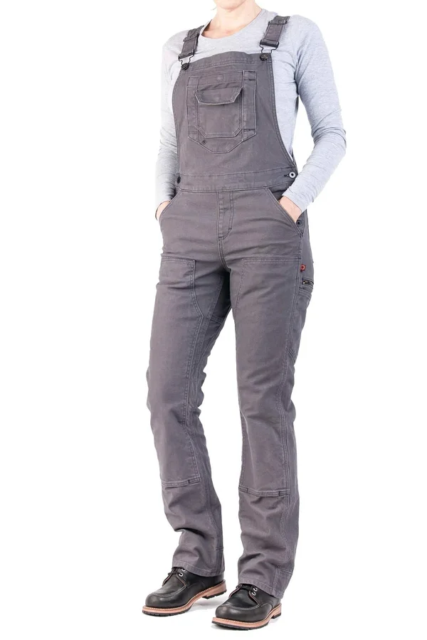 Dovetail - Freshley Overall W - 8 - 28 - Dark Grey Canvas