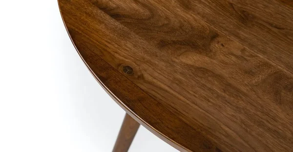 4 Person Round Dining Table, Solid Walnut, Article Sedo Modern Furniture
