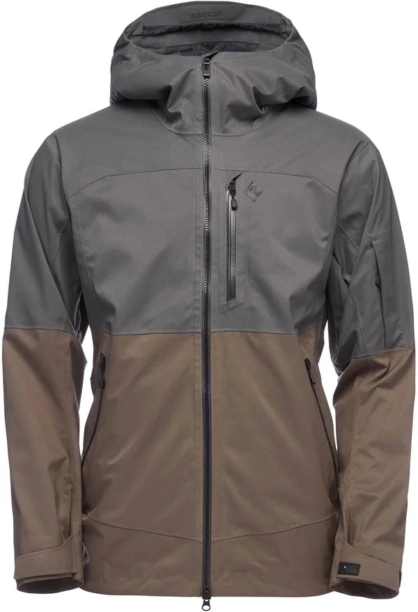 Black Diamond BoundaryLine Mapped Jacket - Men's Anthracite/Walnut - M