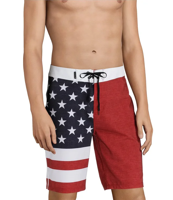Hurley Men's Phantom Patriot 20x22 Board Shorts - Gym Red