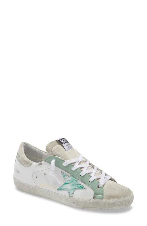 Golden Goose Super-Star Sneaker - Size 6Us in White Leather at Nordstrom
