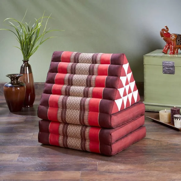 My Zen Home - Triangle Lounger - Red/Burgundy