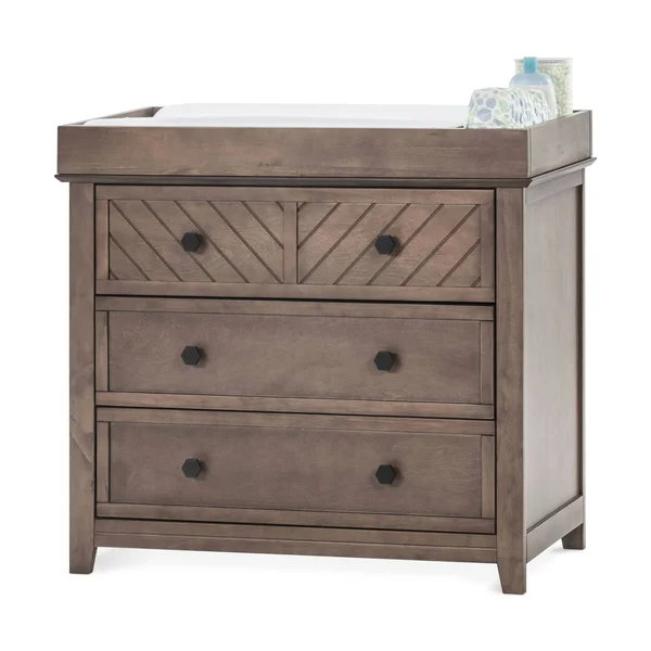 Child Craft Changing Table Topper - Cocoa Bean