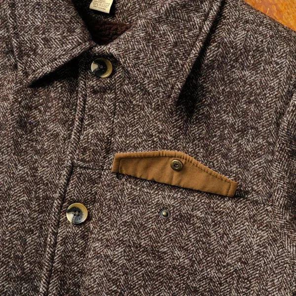 Wesley Wool Jacket - Brown - XXL