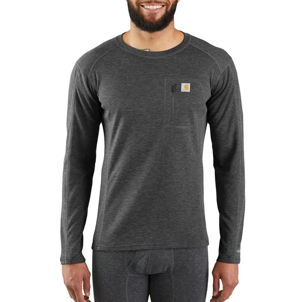 Carhartt Base Force Heavyweight Poly-Wool Crew - Black, XL Tall