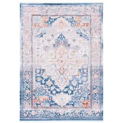 Safavieh Valencia Rug Collection VAL490M - Blue, Gold - 8' x 10'