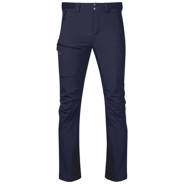 Bergans Breheimen Softshell Pants Blue - Mens Full-Length Trousers, Size S - Color Navy - Dark Navy