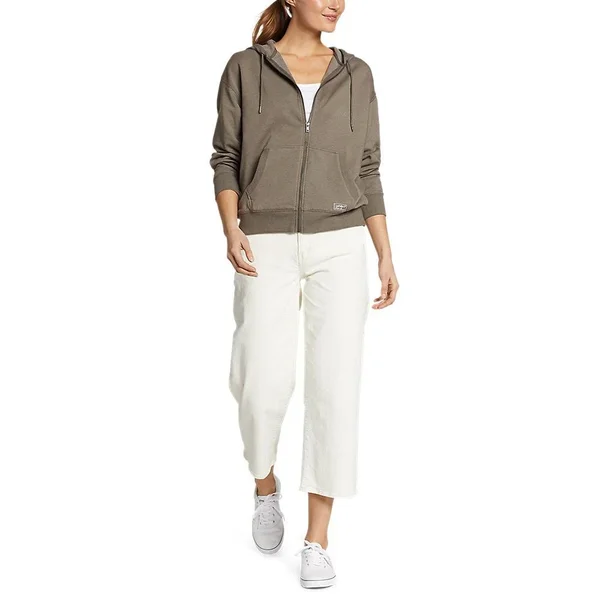 Eddie Bauer Women's Cozy Camp Full-Zip Hoodie - White - 3X