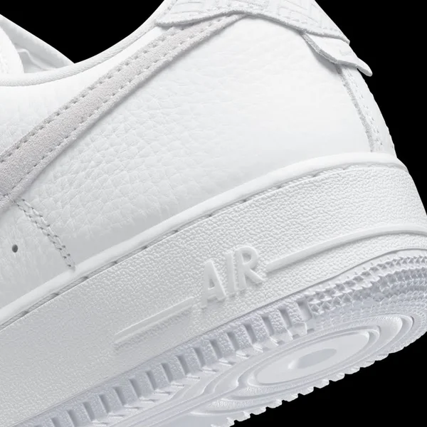 Nike White and Grey Air Force 1 07 Craft Sneakers