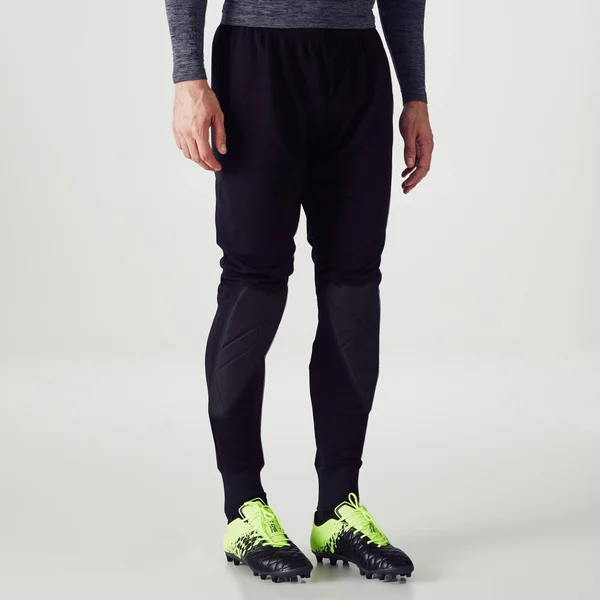 Kipsta Kid's F100 - Goalkeeper Pants in Black, Size 6 Years