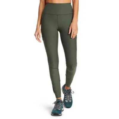 Eddie Bauer Women's Trail Tight High-Rise Cargo Leggings - Green - M - Hiking Bottoms