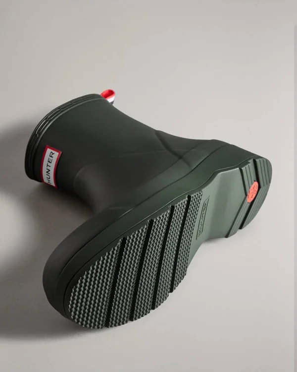 Hunter Play Short Wellington Boots - Green - Casual Boots