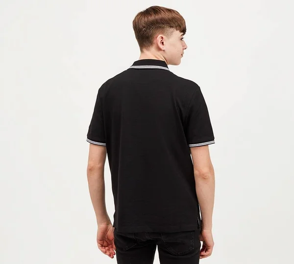 Boss Kids - Logo Polo Shirt Black - Boy - 16 Years - Black