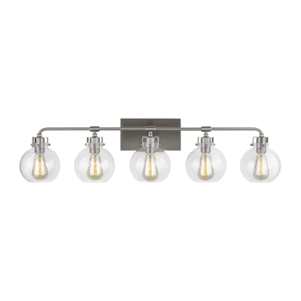 Feiss VS24405SN Clara 5 - Light Vanity - Satin Nickel